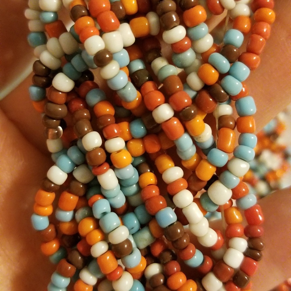 Braided Bead Statement Necklace - image 3